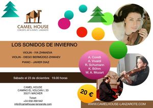 Flyer des Eventos «Concierto – Los sonidos de invierno»