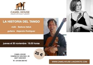 Flyer des Eventos «Concierto – La historia del Tango»