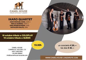 Flyer des Events «Konzert – IKARO Quartett – Tribut an QUEEN»