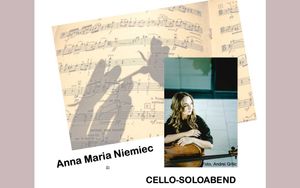 Flyer des Eventos «Extraconcierto – Anne Marie Niemiec – Cello Solo»