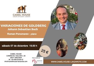 Flyer des Eventos «Variaciones de Goldberg J. S. Bach»