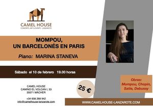 Flyer des Events «Konzert – Mompou, un barcelonés en Paris»